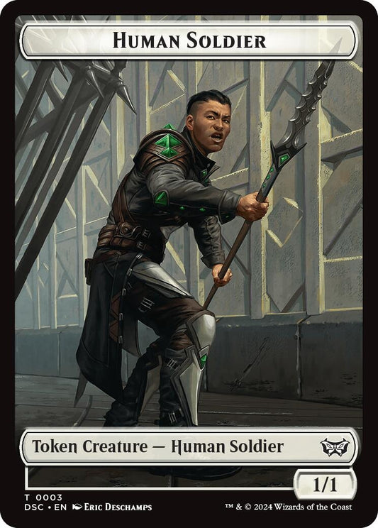 Image for Human Soldier // Scarecrow Double-Sided Token (3 // 23) - Magic: The Gathering