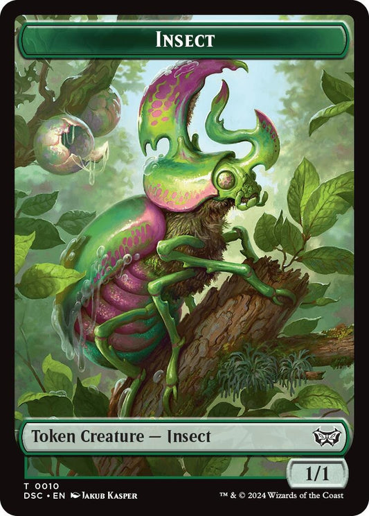 Image for Insect (0010) // Manifest Double-Sided Token (10 // 18) - Magic: The Gathering
