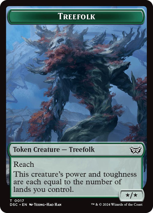 Image for Treefolk // Spider Double-Sided Token (17 // 16) - Magic: The Gathering