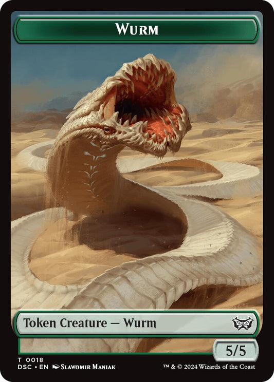 Image for Wurm (0018) // Fractal Double-Sided Token (18 // 20) - Magic: The Gathering