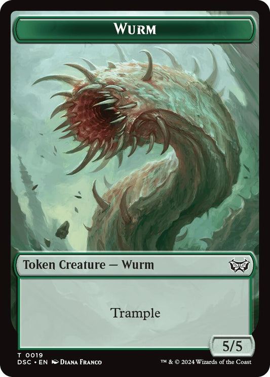 Image for Wurm (0019) // Insect (0010) Double-Sided Token (19 // 10) - Magic: The Gathering