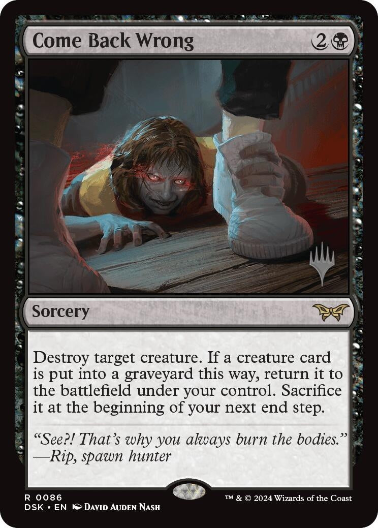 Image for Come Back Wrong (0086) (86) - Magic: The Gathering