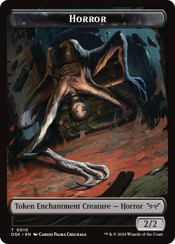 Image for Horror // Copy Double-Sided Token (10 // 1) - Magic: The Gathering
