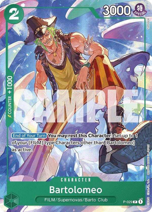 Image for Bartolomeo (P-029) - One Piece Card Game