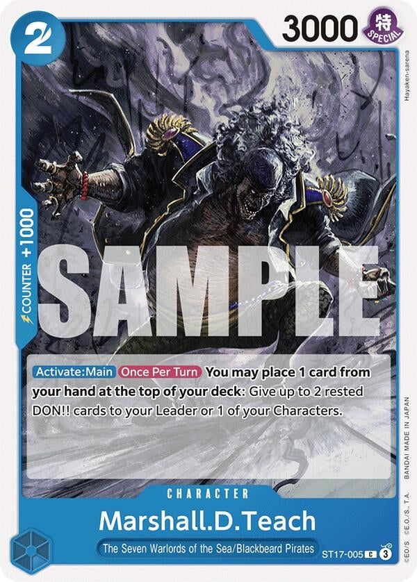Image for Marshall.D.Teach (ST17-005) - One Piece Card Game