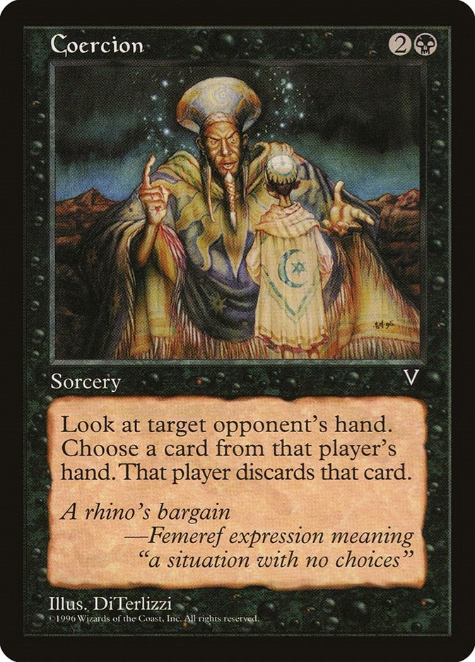 Image for Coercion - Magic: The Gathering