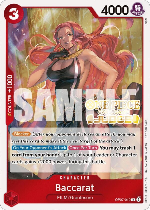 Image for Baccarat (Judge Pack Vol. 4) (OP07-010) - One Piece Card Game