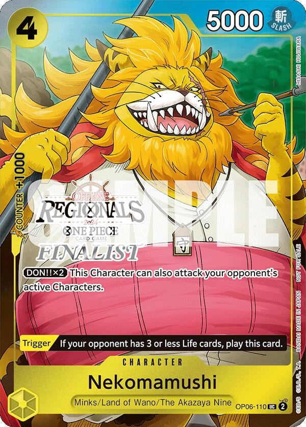 Image for Nekomamushi (Offline Regional 2024 Vol. 3) [Finalist] (OP06-110) - One Piece Card Game