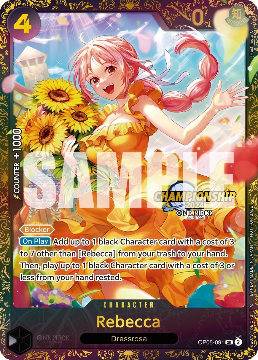 Image for Rebecca (October Championship 2024 Online Regional) (OP05-091) - One Piece Card Game