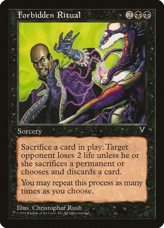 Image for Forbidden Ritual - Magic: The Gathering