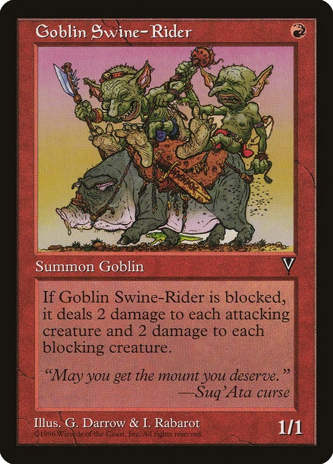 Image for Goblin Swine-Rider - Magic: The Gathering