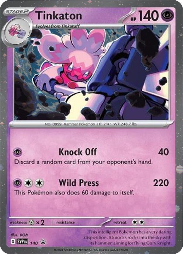 Image for Tinkaton - 140 (Cosmo Holo) (140) - Pokemon
