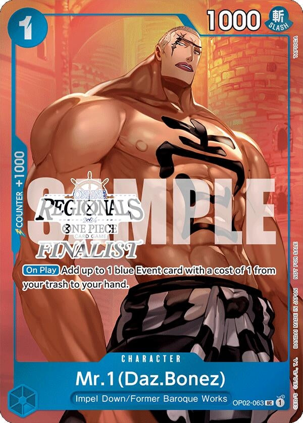 Image for Mr.1 (Daz.Bonez) (Online Regional 2024 Vol. 3) [Finalist] (OP02-063) - One Piece Card Game