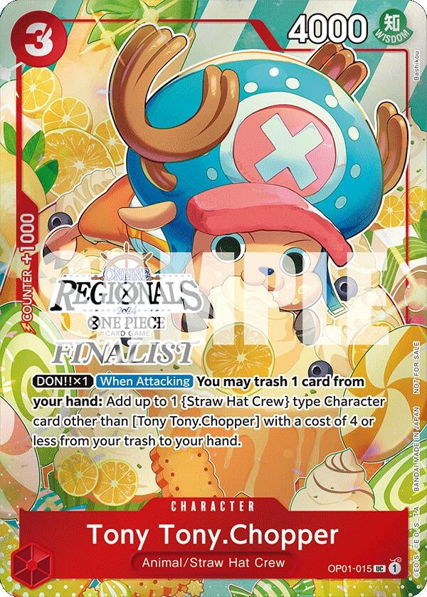 Image for Tony Tony.Chopper (Online Regional 2024 Vol. 3) [Finalist] (OP01-015) - One Piece Card Game