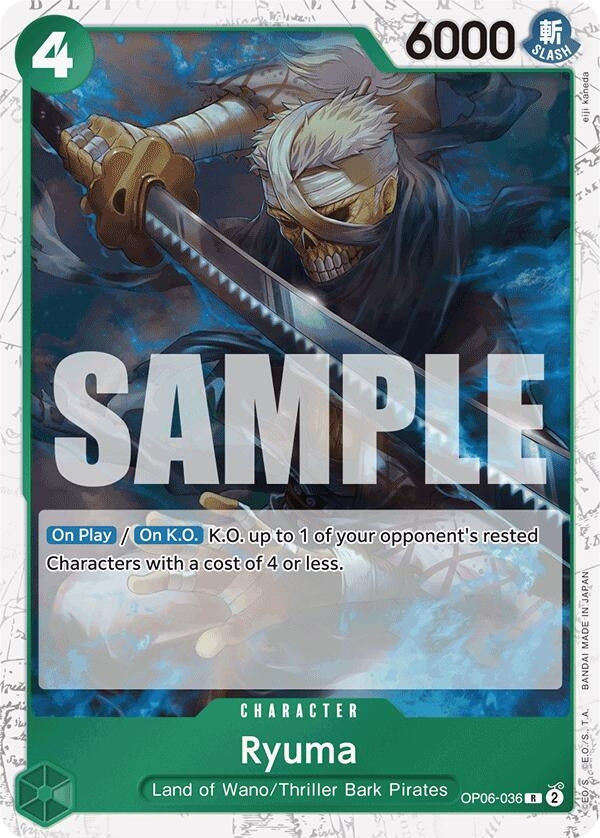 Image for Ryuma (Jolly Roger Foil) (OP06-036) - One Piece Card Game