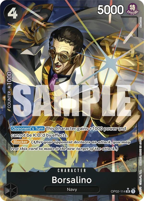 Image for Borsalino (Alternate Art) (OP02-114) - One Piece Card Game
