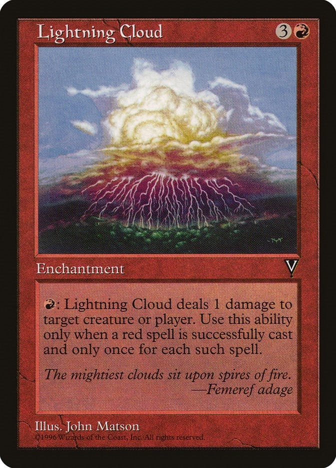 Image for Lightning Cloud - Magic: The Gathering