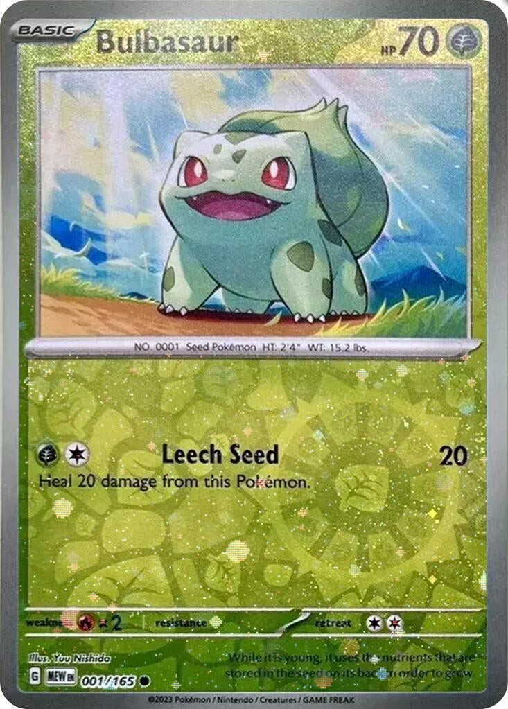 Image for Bulbasaur - 001/165 (Reverse Cosmos Holo) (Costco Exclusive) (001/165) - Pokemon