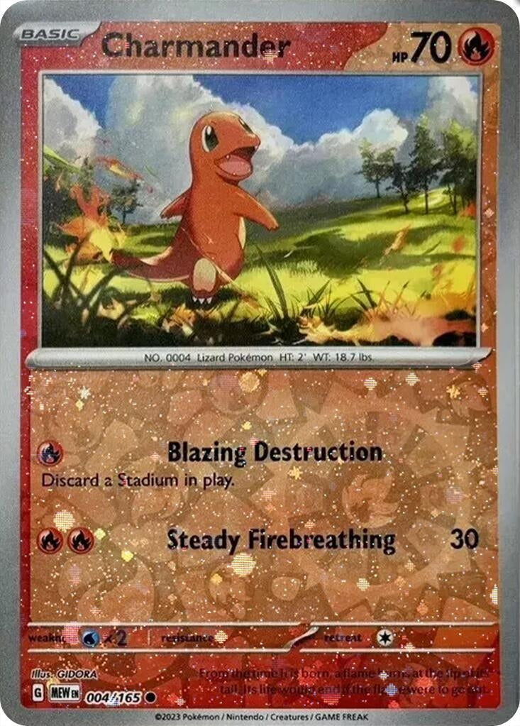 Image for Charmander - 004/165 (Reverse Cosmos Holo) (Costco Exclusive) (004/165) - Pokemon