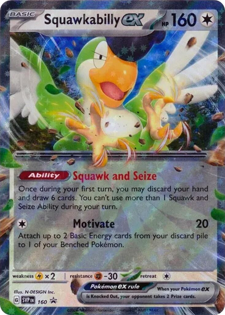 Image for Squawkabilly ex - 160 (160) - Pokemon