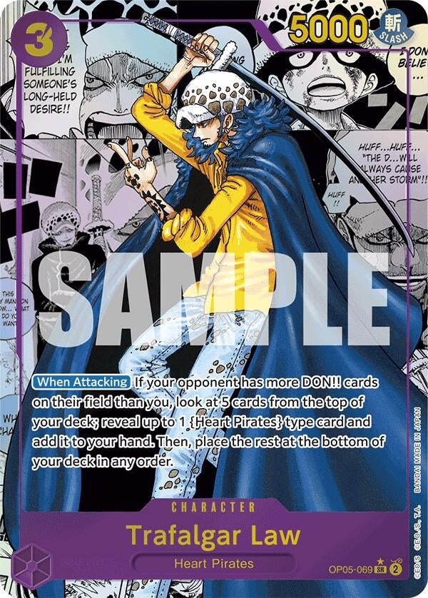 Image for Trafalgar Law (OP05-069) (Manga) (OP05-069) - One Piece Card Game