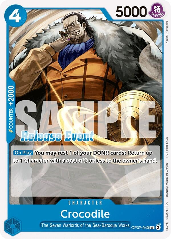 Image for Crocodile (ST15 - ST20 Release Event Pack) (OP07-040) - One Piece Card Game