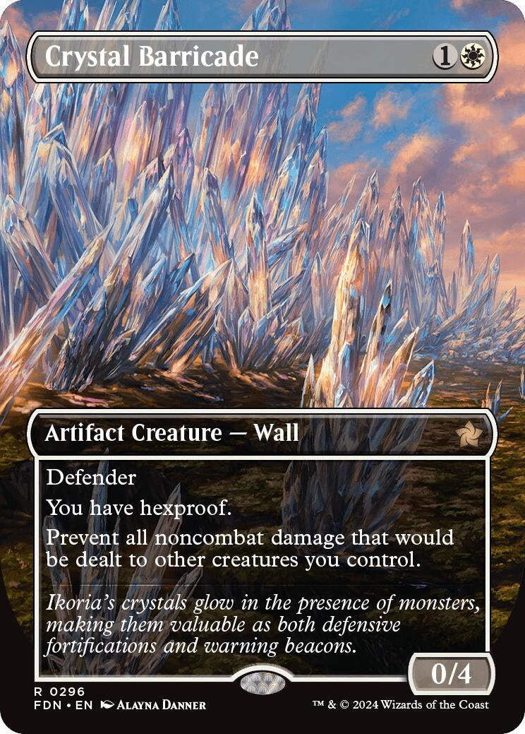 Image for Crystal Barricade (Borderless) (296) - Magic: The Gathering
