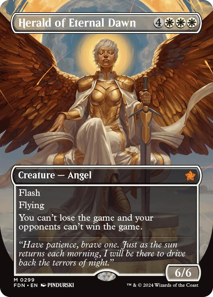 Image for Herald of Eternal Dawn (Borderless) (299) - Magic: The Gathering