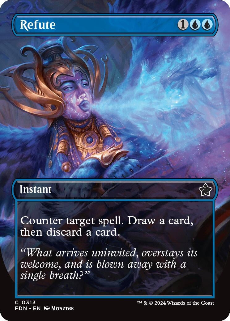 Image for Refute (Borderless) (313) - Magic: The Gathering