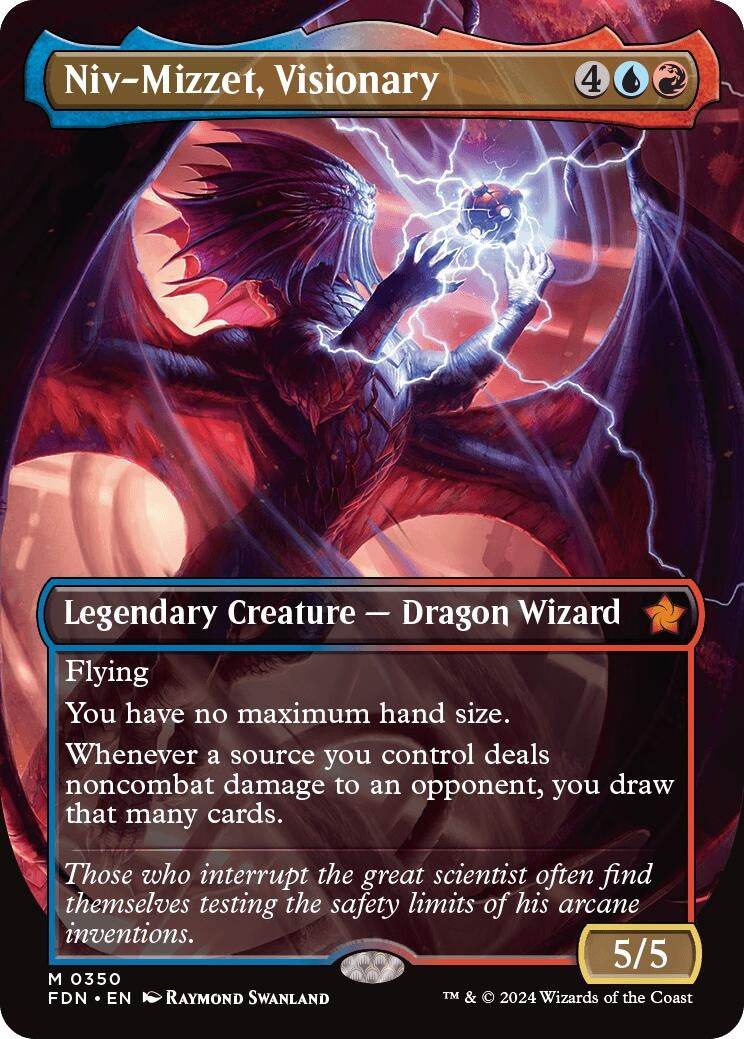 Image for Niv-Mizzet, Visionary (Borderless) (350) - Magic: The Gathering