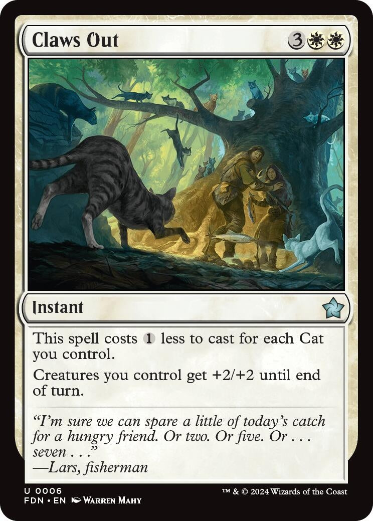 Image for Claws Out (6) - Magic: The Gathering