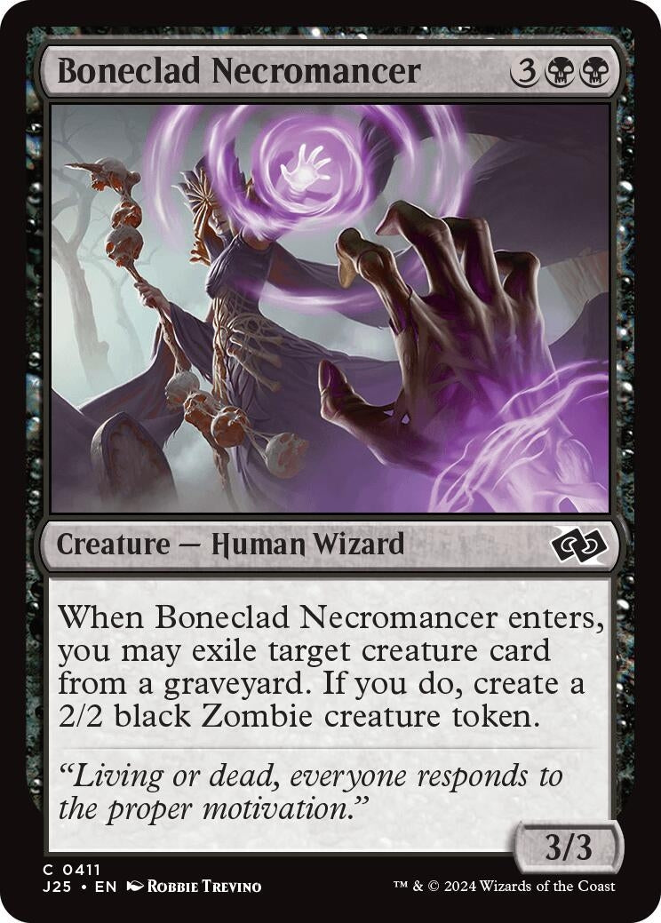 Image for Boneclad Necromancer (411) - Magic: The Gathering
