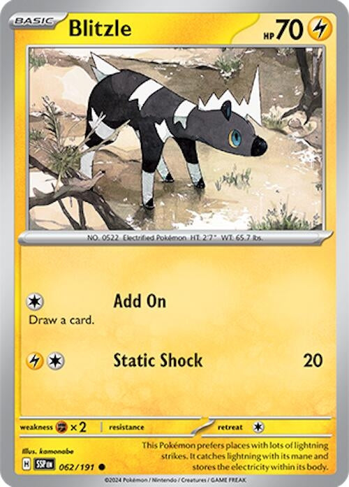 Image for Blitzle (062/191) - Pokemon