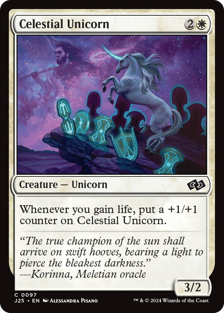 Image for Celestial Unicorn (97) - Magic: The Gathering