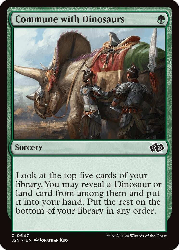 Image for Commune with Dinosaurs (647) - Magic: The Gathering