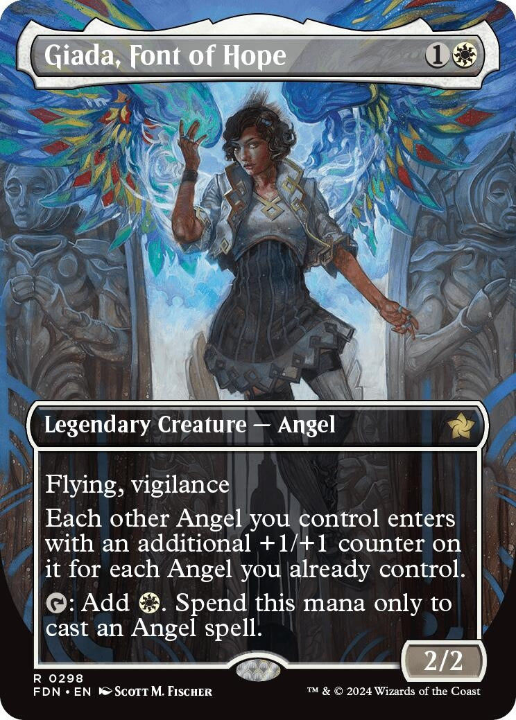 Image for Giada, Font of Hope (Borderless) (298) - Magic: The Gathering