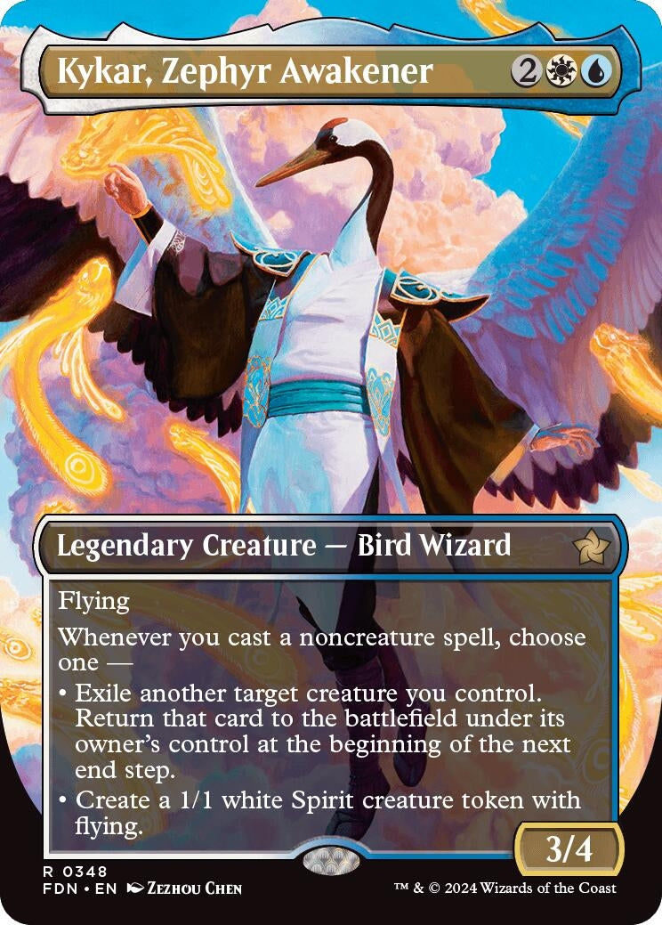 Image for Kykar, Zephyr Awakener (Borderless) (348) - Magic: The Gathering