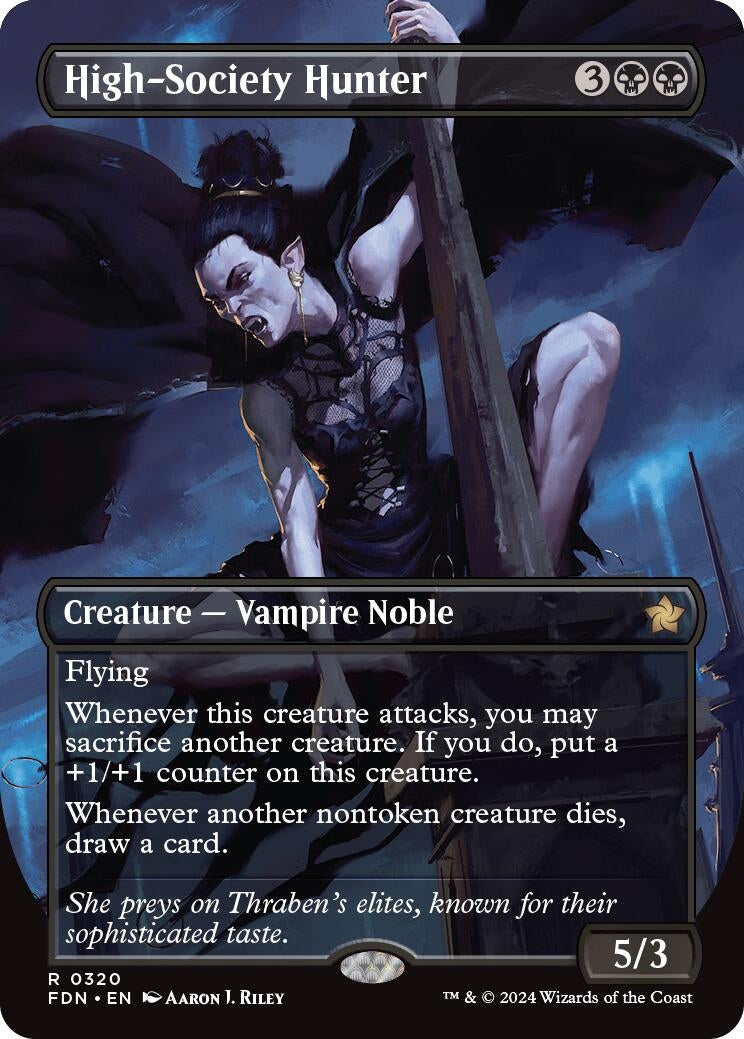 Image for High-Society Hunter (Borderless) (320) - Magic: The Gathering