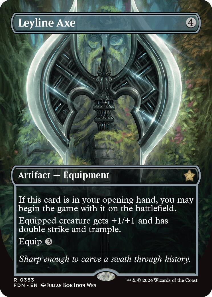 Image for Leyline Axe (Borderless) (353) - Magic: The Gathering