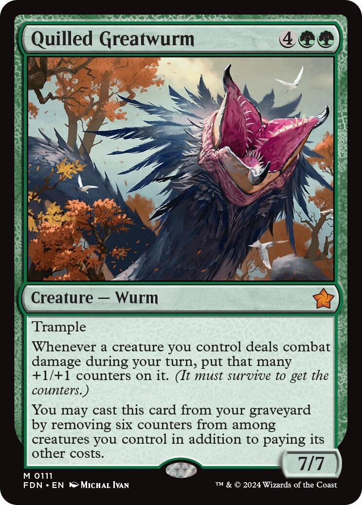 Image for Quilled Greatwurm (111) - Magic: The Gathering