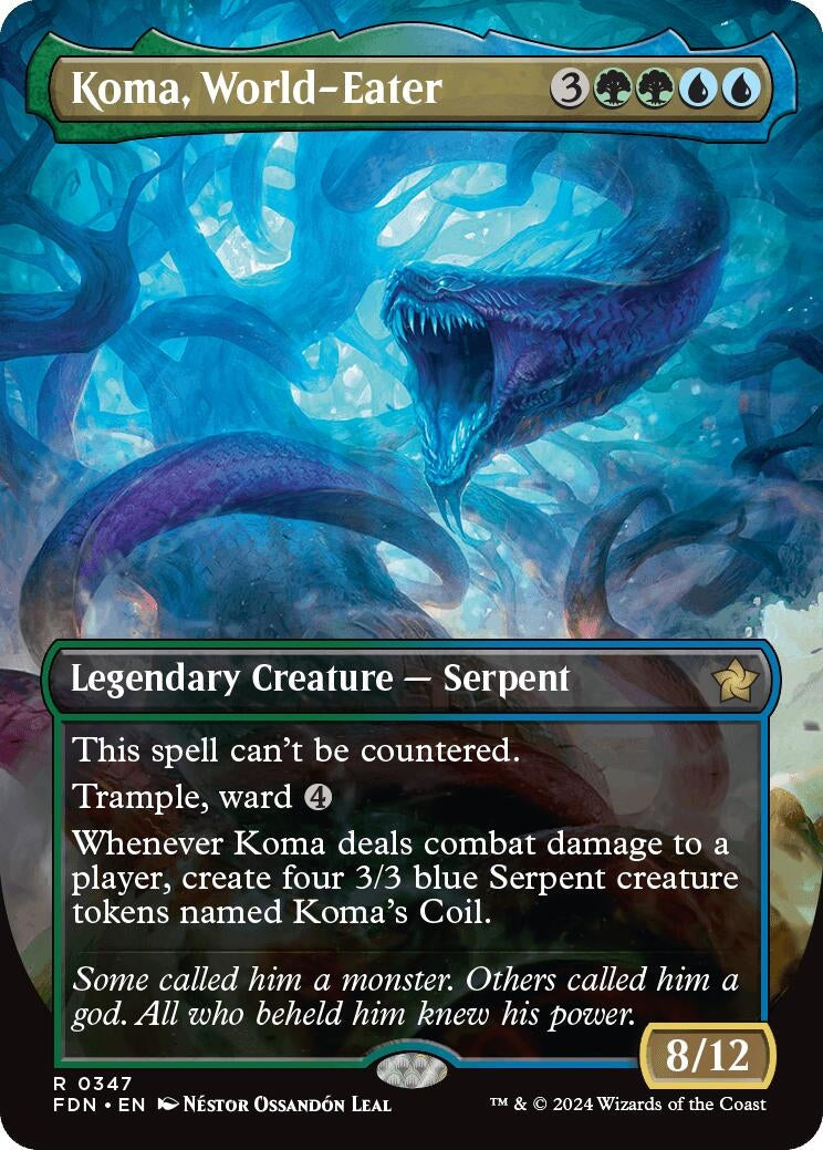 Image for Koma, World-Eater (Borderless) (347) - Magic: The Gathering