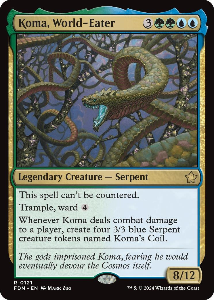 Image for Koma, World-Eater (121) - Magic: The Gathering
