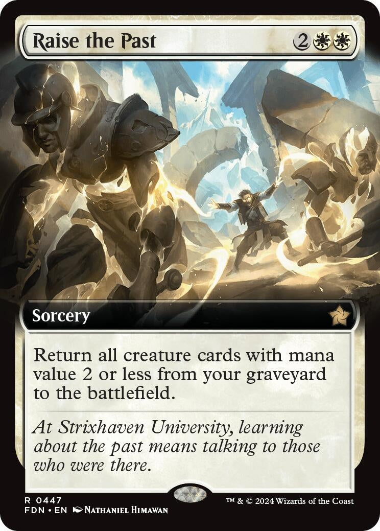 Image for Raise the Past (Extended Art) (447) - Magic: The Gathering