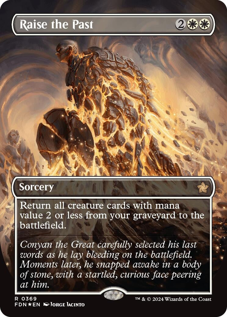 Image for Raise the Past (Borderless) (Mana Foil) (369) - Magic: The Gathering
