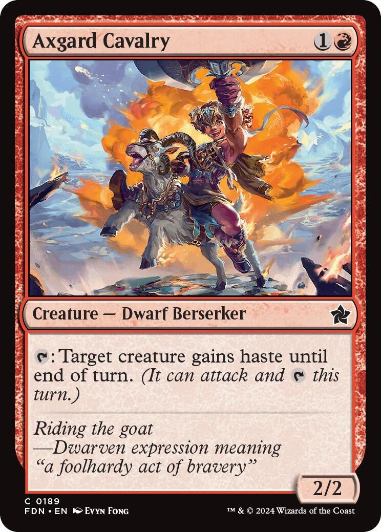 Image for Axgard Cavalry (189) - Magic: The Gathering