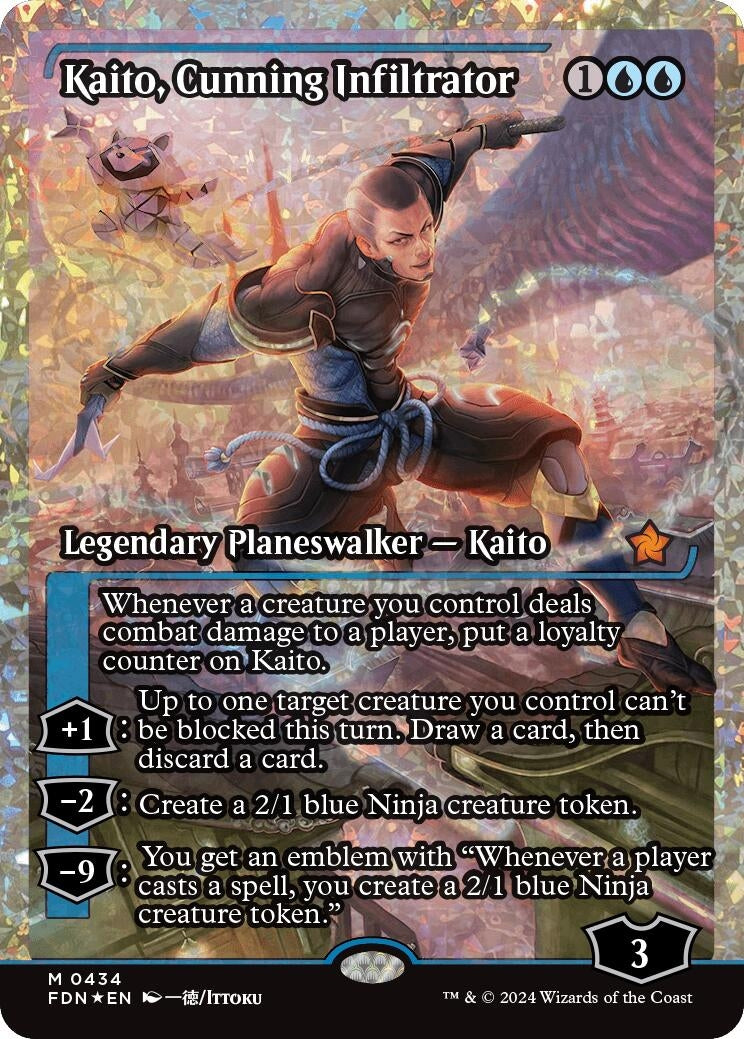 Image for Kaito, Cunning Infiltrator (Showcase) (Fracture Foil) (434) - Magic: The Gathering