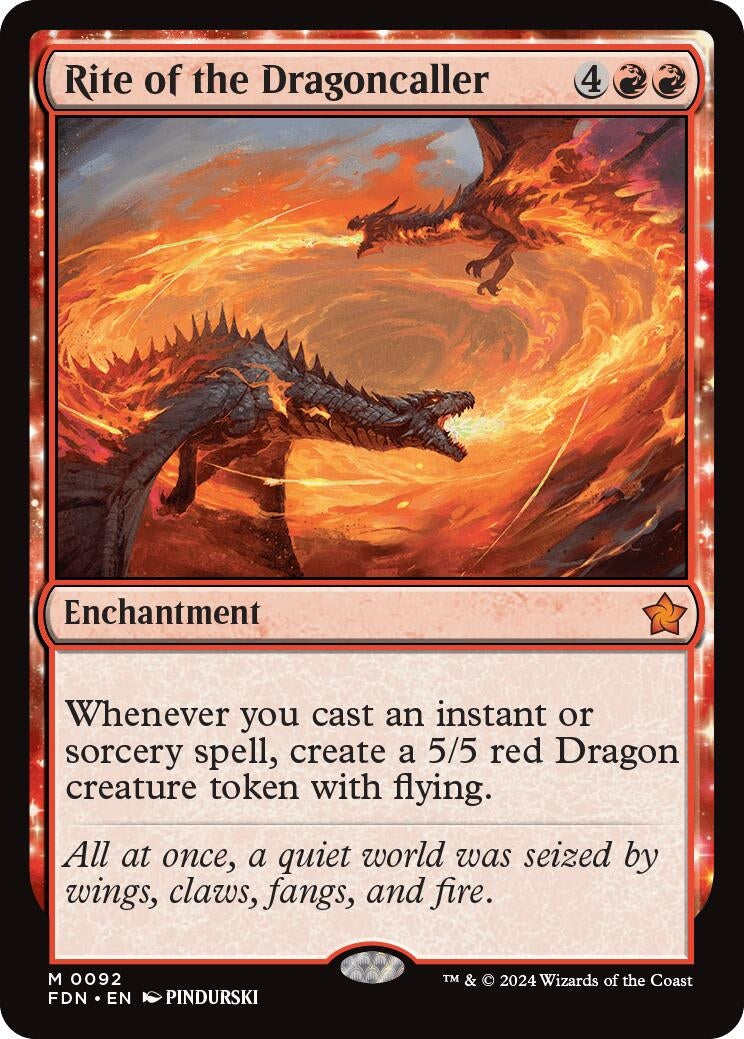 Image for Rite of the Dragoncaller (92) - Magic: The Gathering
