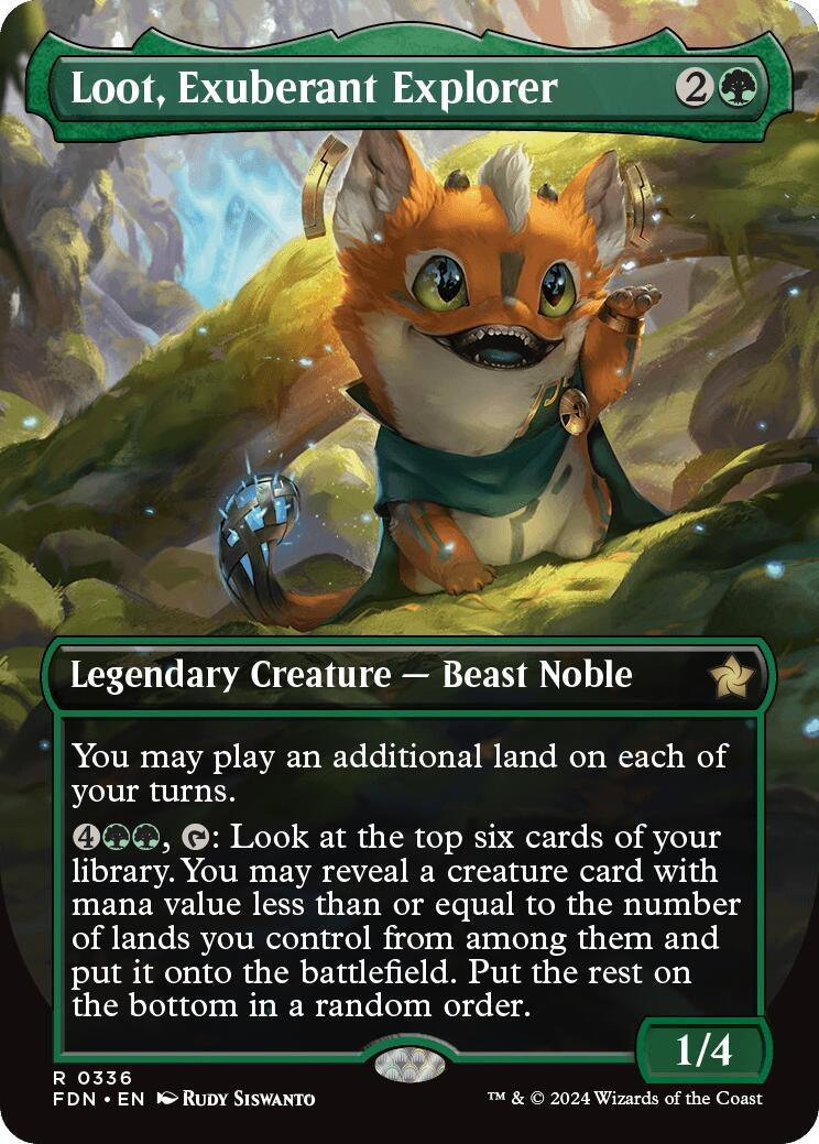 Image for Loot, Exuberant Explorer (Borderless) (336) - Magic: The Gathering