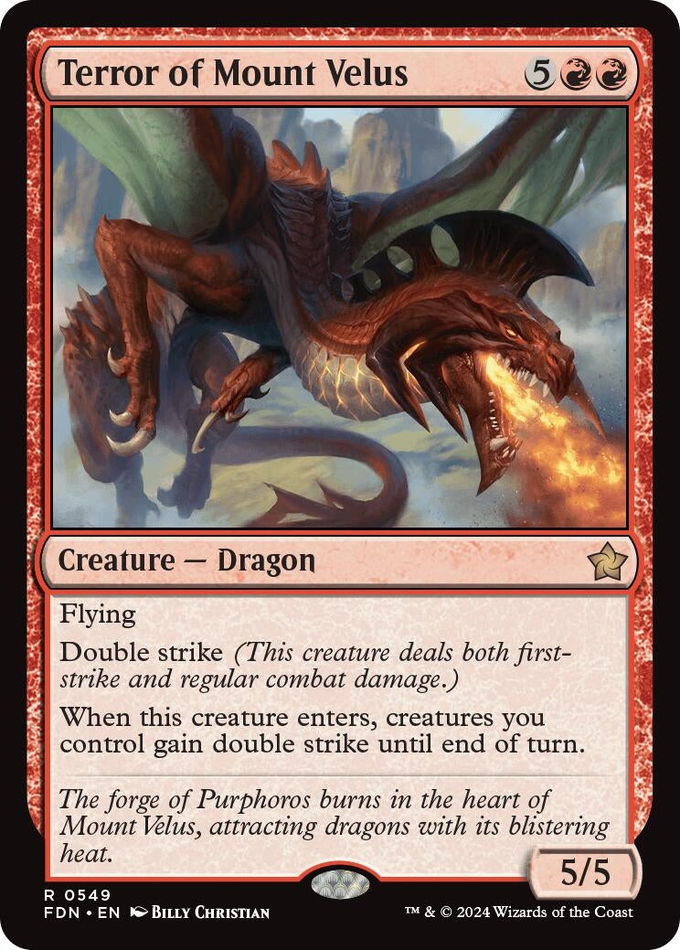 Image for Terror of Mount Velus (549) - Magic: The Gathering