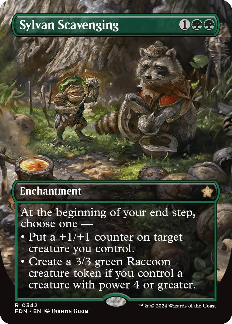 Image for Sylvan Scavenging (Borderless) (342) - Magic: The Gathering
